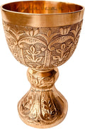 Medieval Goblet Lord's Vintage Chalice - Solid Brass Royal Wine Cup
