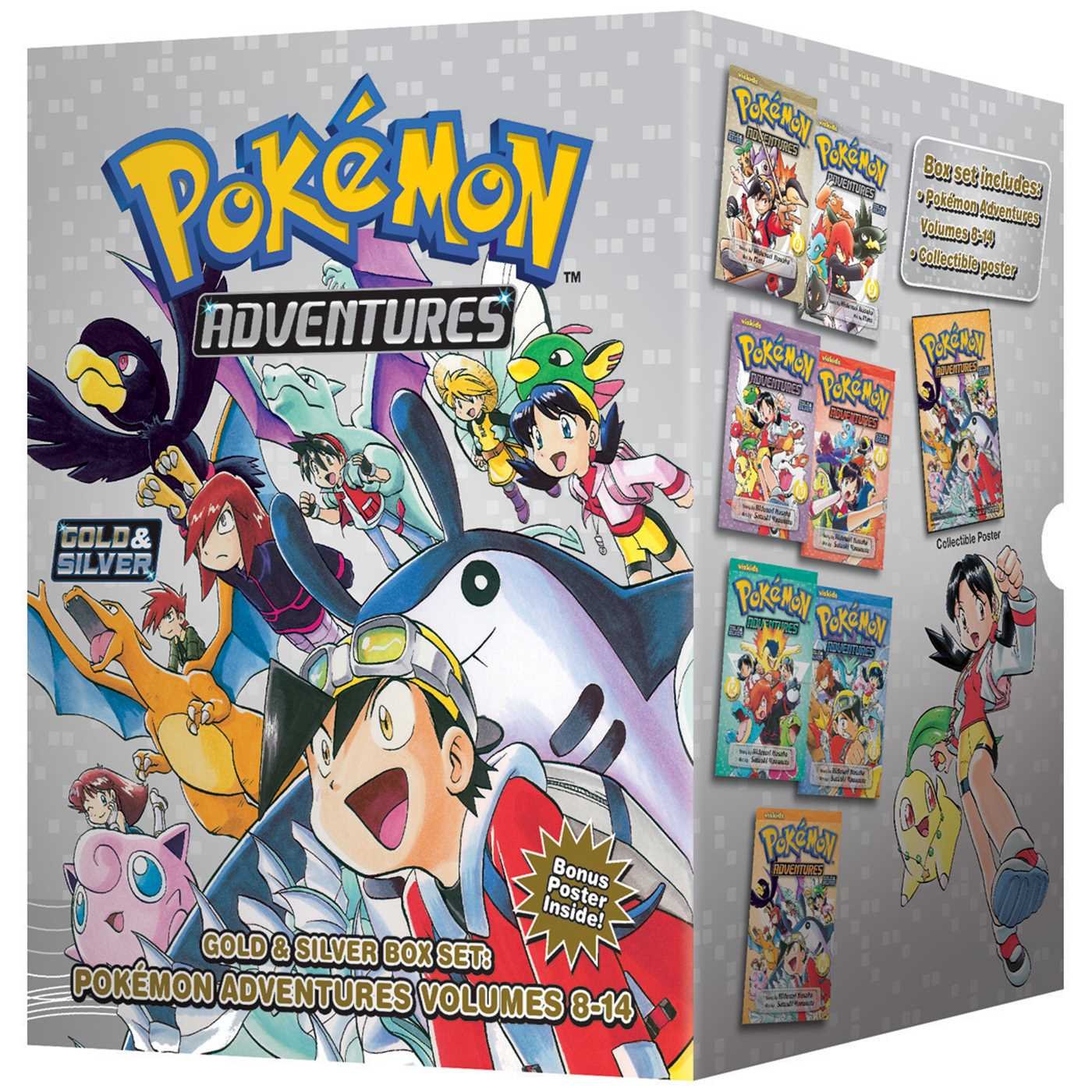 Pokemon Adventures Gold & Silver Box Set - Complete Manga Collection