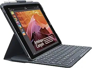 Logitech Slim Folio with Bluetooth Keyboard for iPad 5th 6th Gen