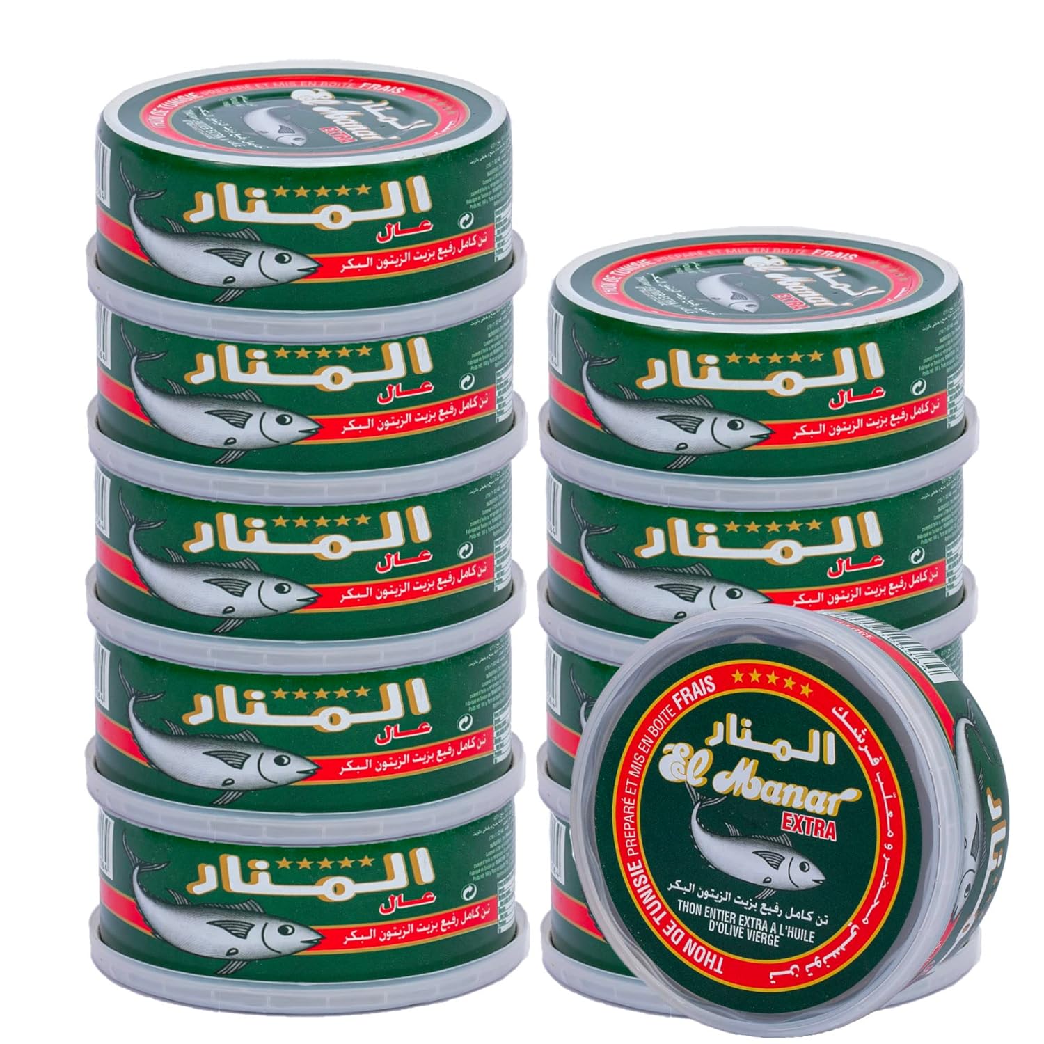 Premium Mediterranean Extra Tuna in Virgin Olive Oil - 10 Pack