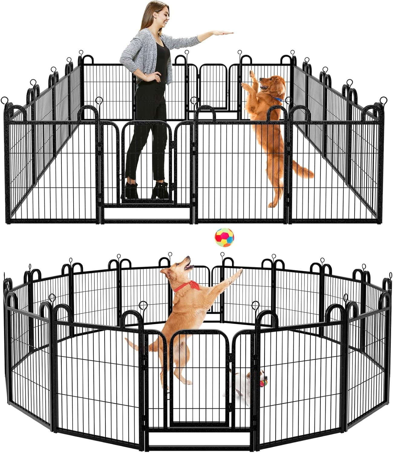 Puppy Playpen 16 Piece Panels for Indoor and Outdoor Use
