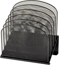 Onyx Mesh 5-Tier Vertical Desktop Organizer - Space-Saving File Rack