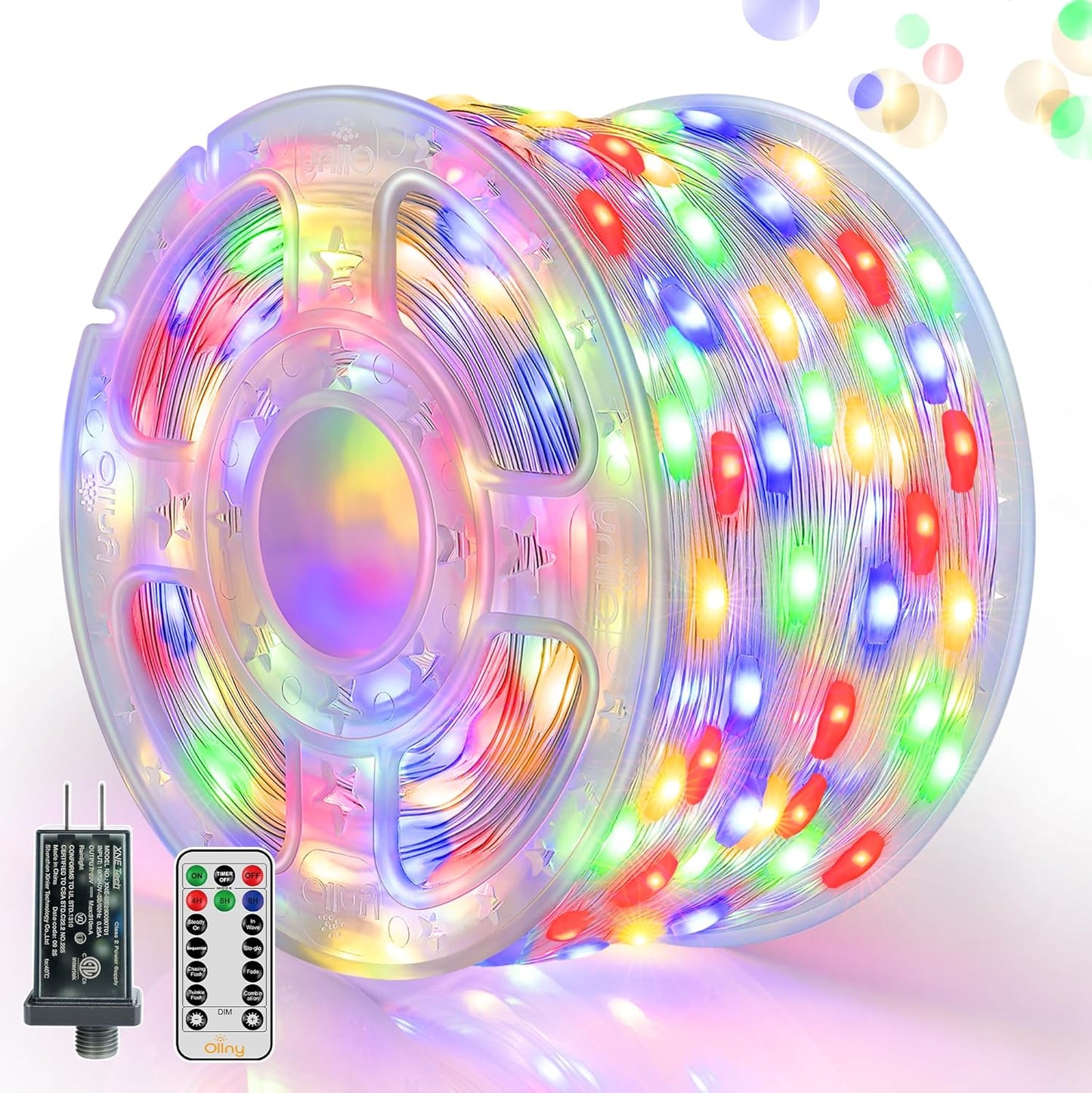 Ollny Outdoor Christmas Lights 1000LED 328FT for Festive Decor