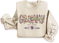 Custom Grandma Sweatshirt with Kidnames by CHIARA CONTI11