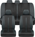 BDK OmniFit Seat Covers Two-Tone Gray Full Set - Protective Fit