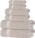 Quick-Dry Cotton Bath Towels Set of 6 for Everyday Use