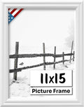 White 11x15 Picture Frame.75 in Wide - Minimal White Wall Frame