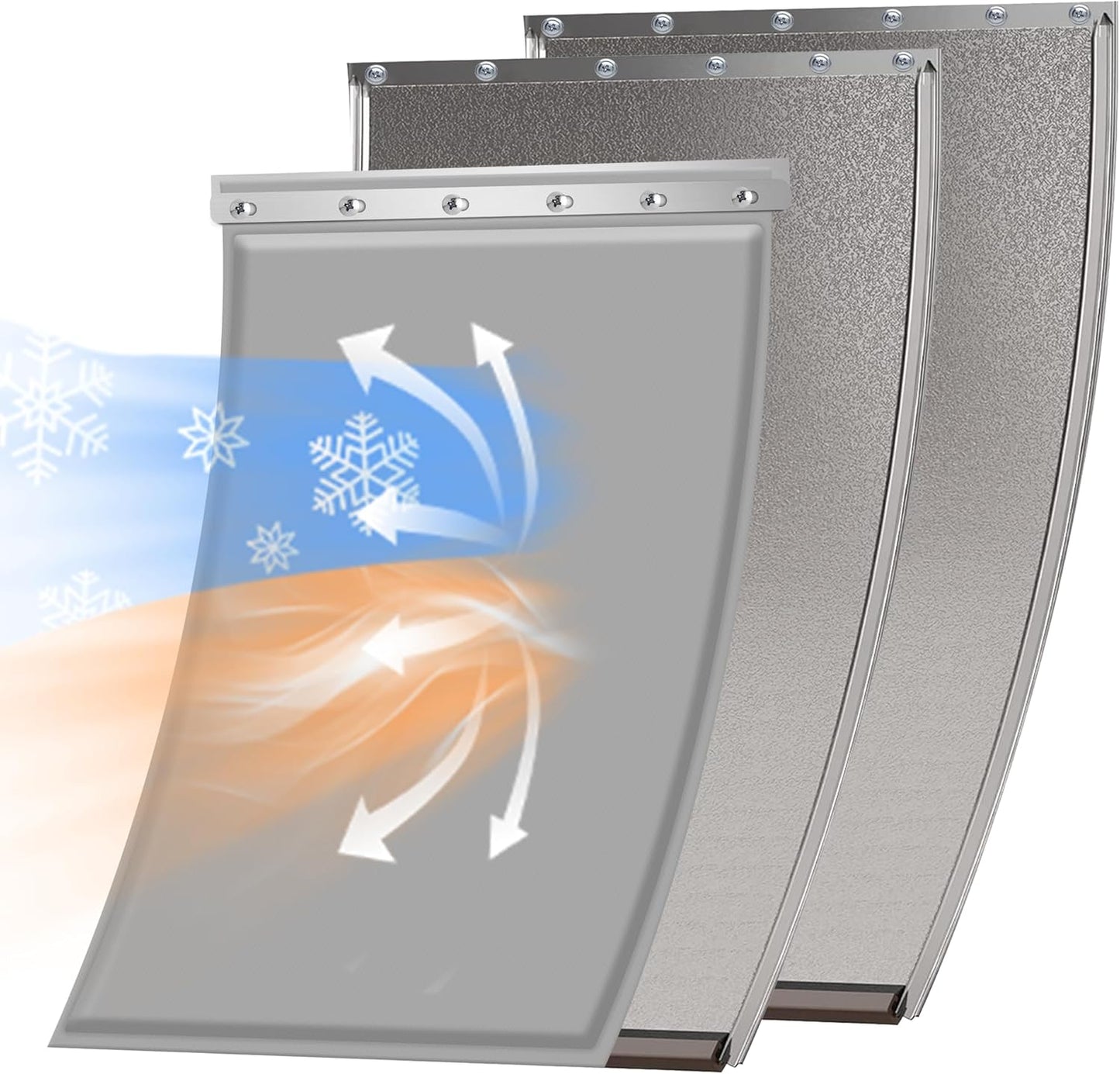 3-Flap Extra Large Dog Door Replacement Flap for Extreme Weather