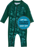 SwimZip Boys Long-Sleeve UPF 50+ Swimsuit for Baby to Little Boys out