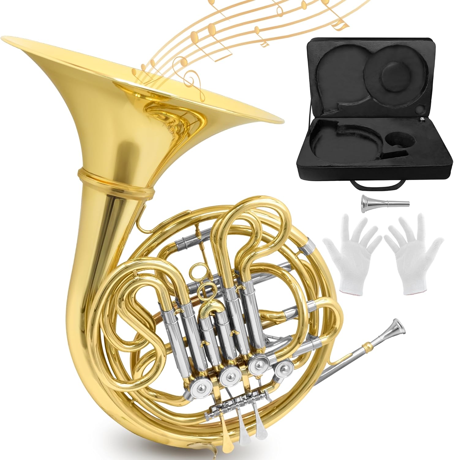 Double French Horn F/Bb Key - Professional Quality Brass Instrument