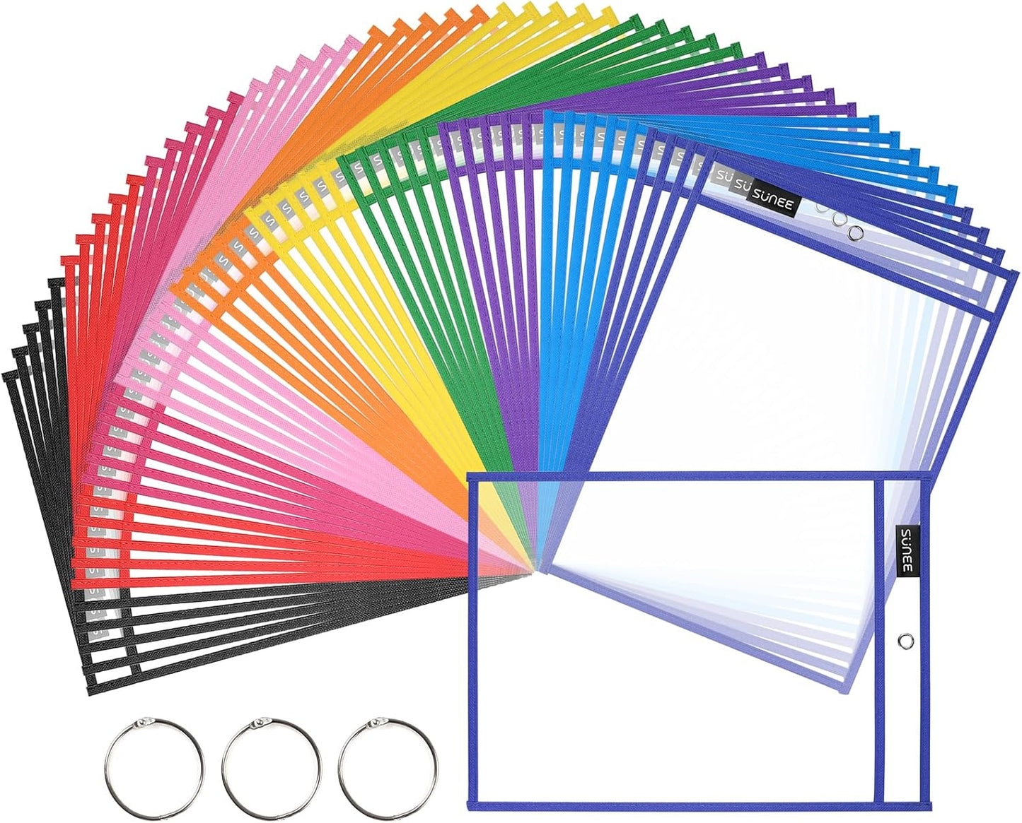 Oversized Reusable Dry Erase Pocket Sleeves for Classroom Use