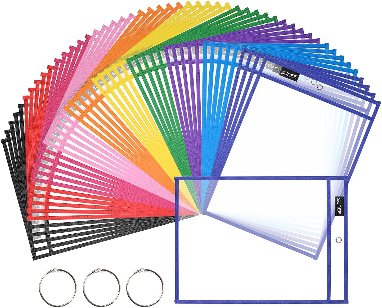 Oversized Reusable Dry Erase Pocket Sleeves for Classroom Use