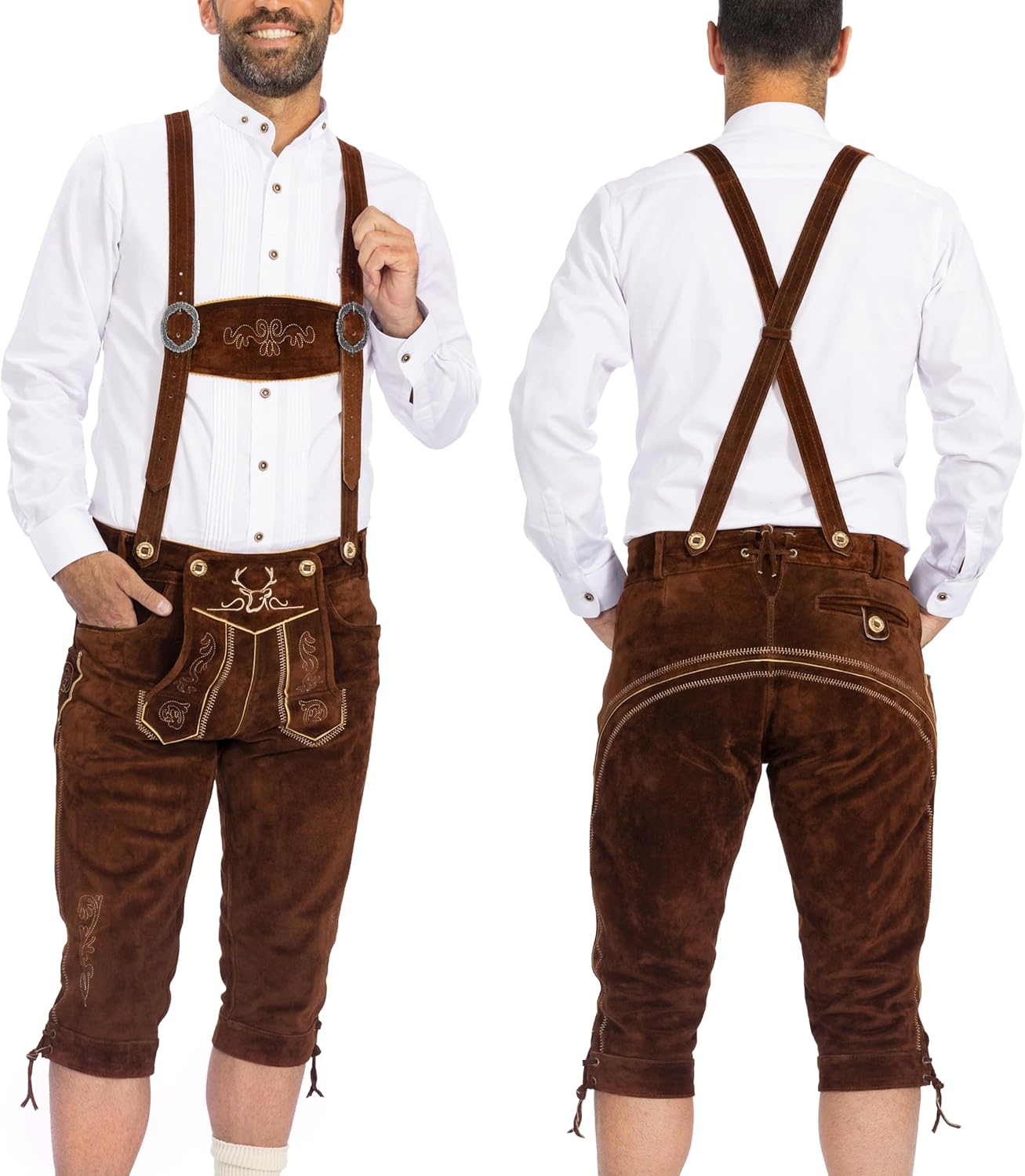 Authentic German Lederhosen for Men - Oktoberfest Outfit