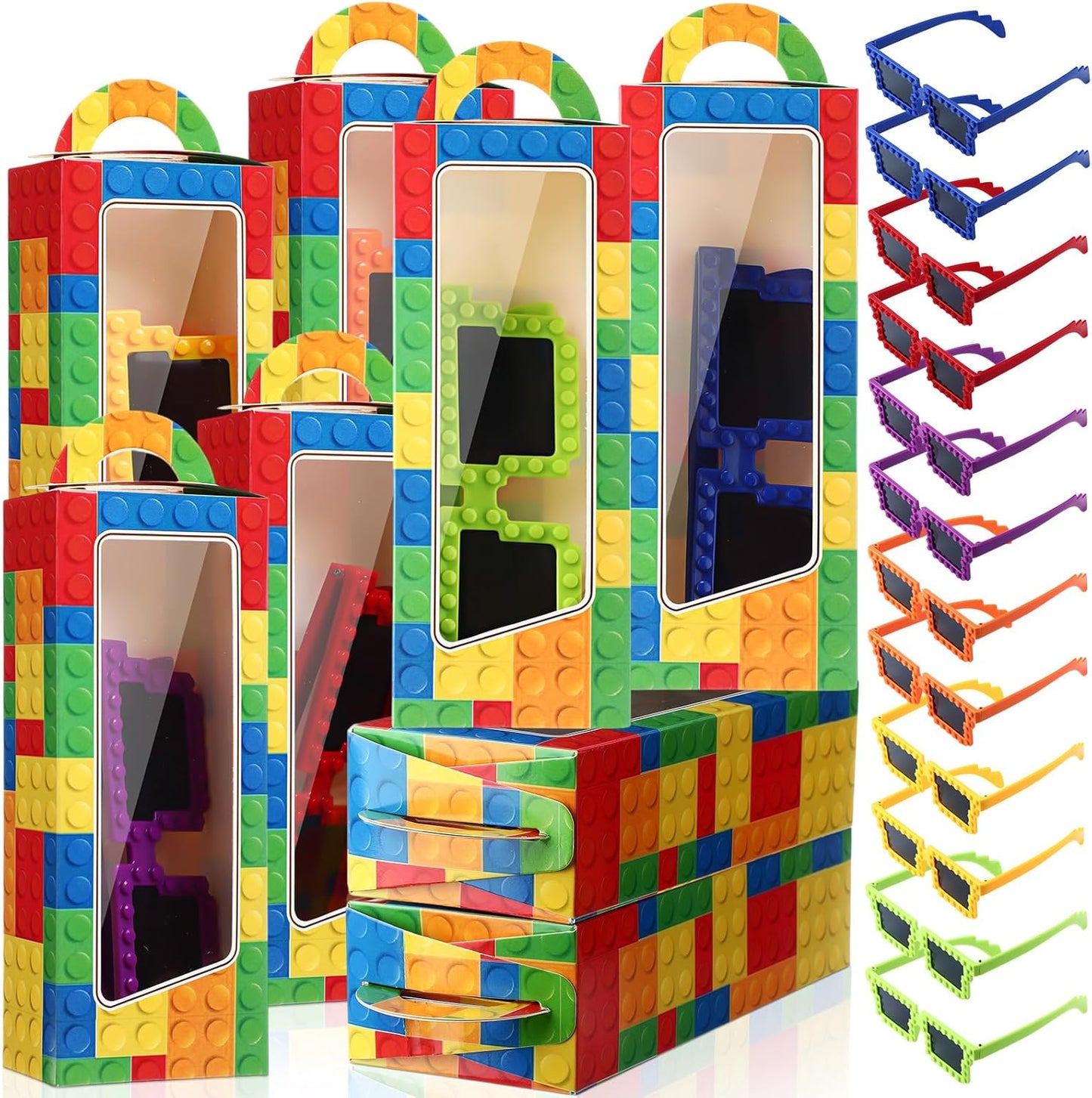 24 Sets Building Block Party Favors for Fun Celebrations