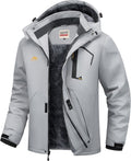 WULFUL Men's Ski Jacket Warm Waterproof Windproof Parka - Cold-Weather