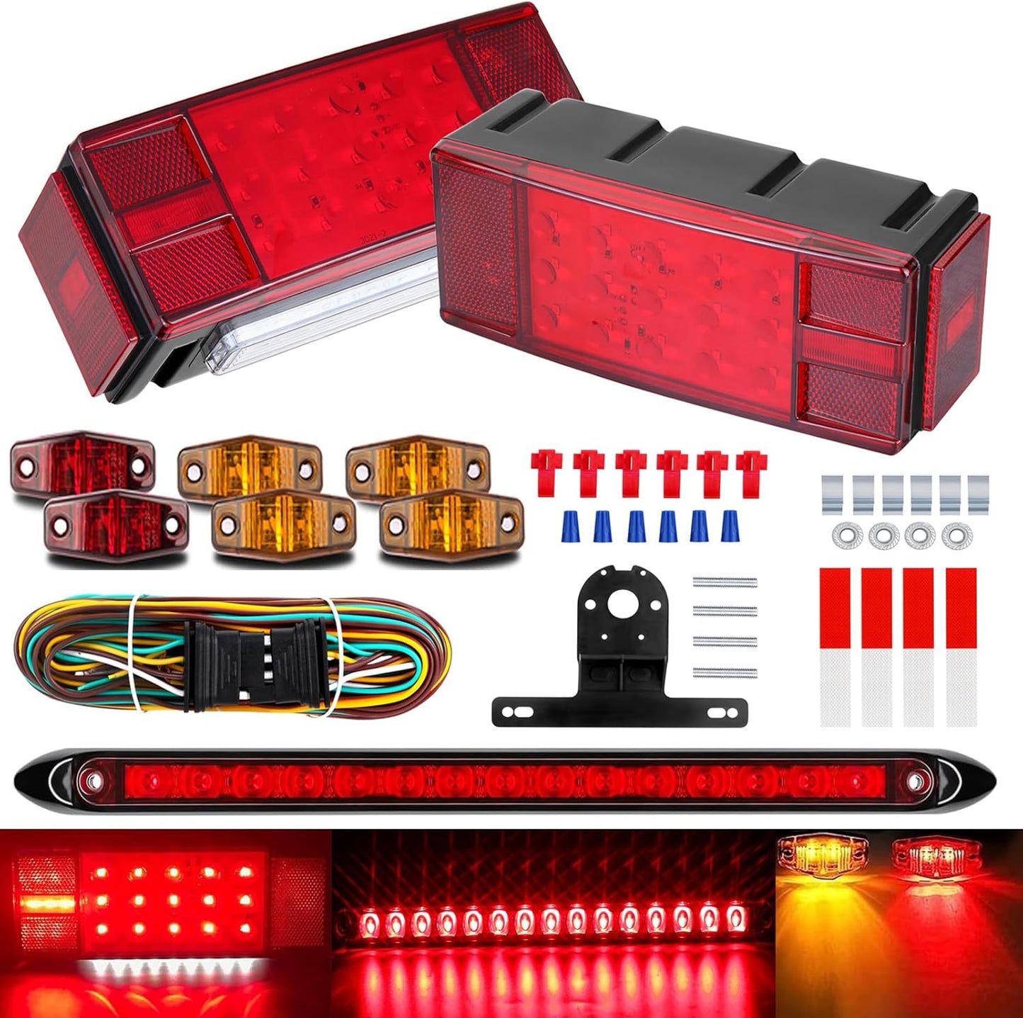 LIMICAR Submersible LED Boat Trailer Light Kit for All Vehicles