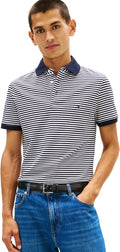 Men's Slim Fit Short Sleeve Polo in Organic Pique Cotton - Tommy