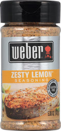 Weber Zesty Lemon Seasoning 5 oz (Pack of 6) - Bright Citrus Blend
