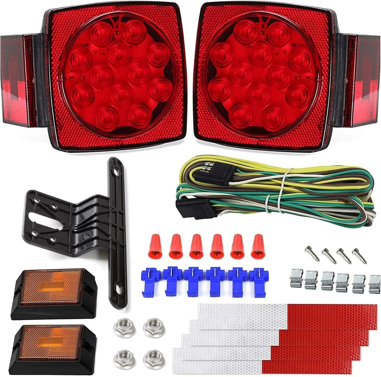 12V LED Trailer Light Kit for Utility Trailers Under 80 Inches