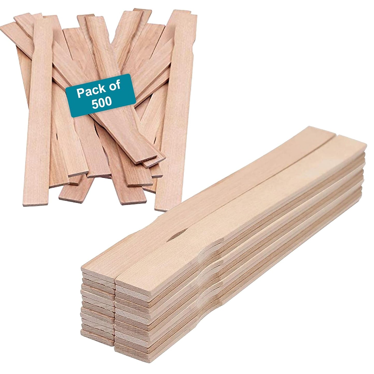 12 Wooden Paint Paddles for Mixing Sticks - 500ct Pack