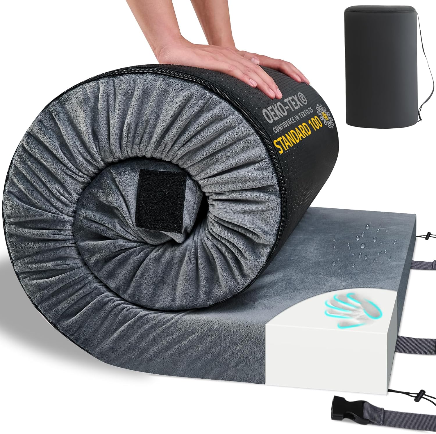 HomeMate Memory Foam Camping Mattress Pad for Ultimate Comfort