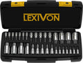 LEXIVON Master HEX Bit Socket Set - Complete 32-Piece SAE & Metric