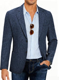 Mens Casual Blazer Slim Fit Sport Coat Lightweight Two Button Blazer