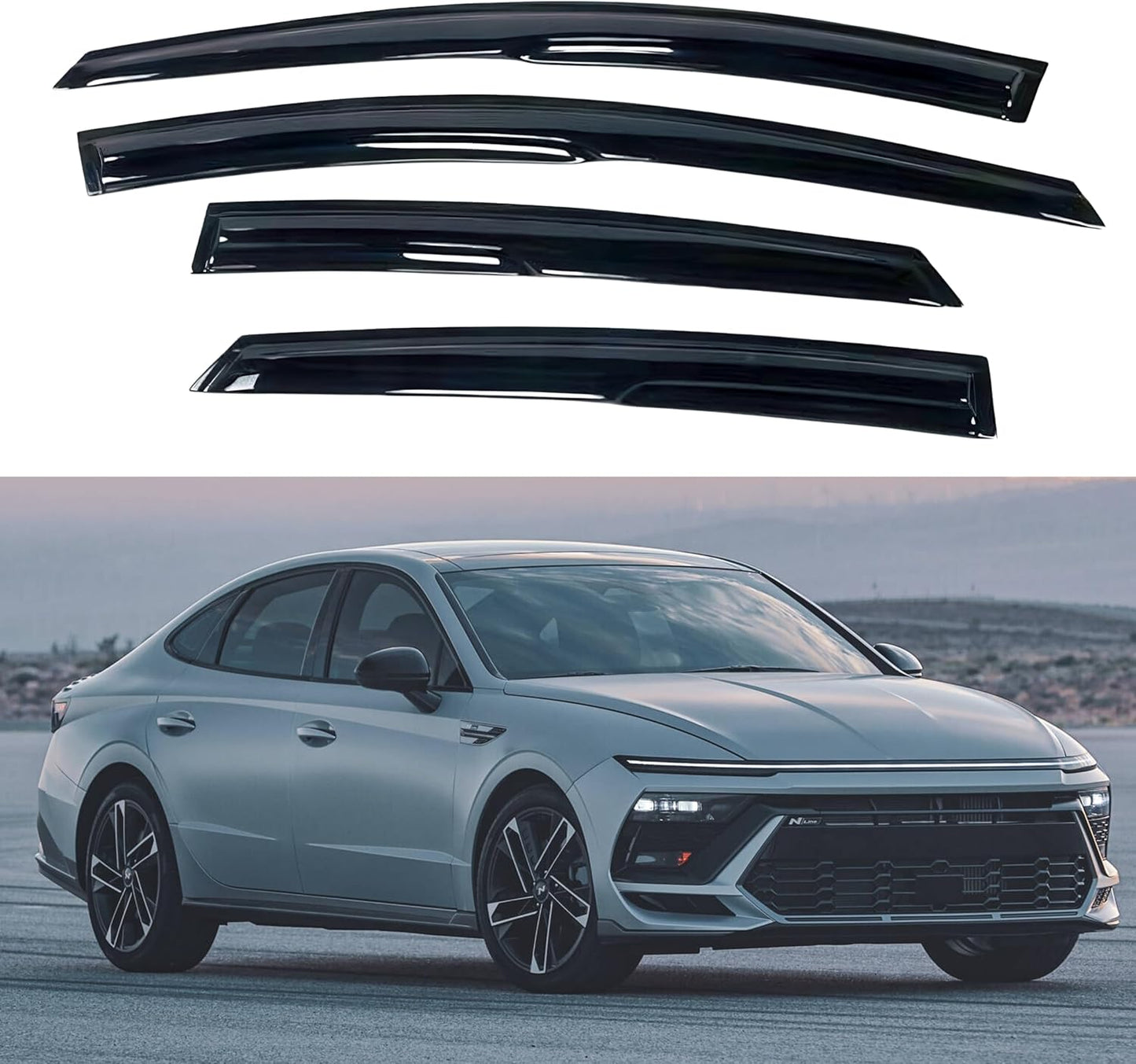 IG Rain Guards for Hyundai Sonata 2020-2024, Window Deflectors