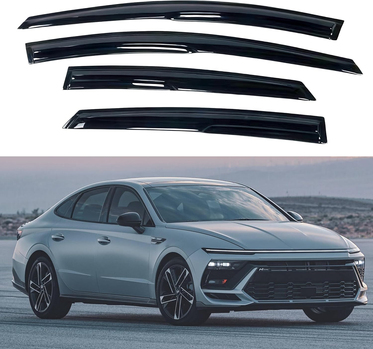 IG Rain Guards for Hyundai Sonata 2020-2024, Window Deflectors