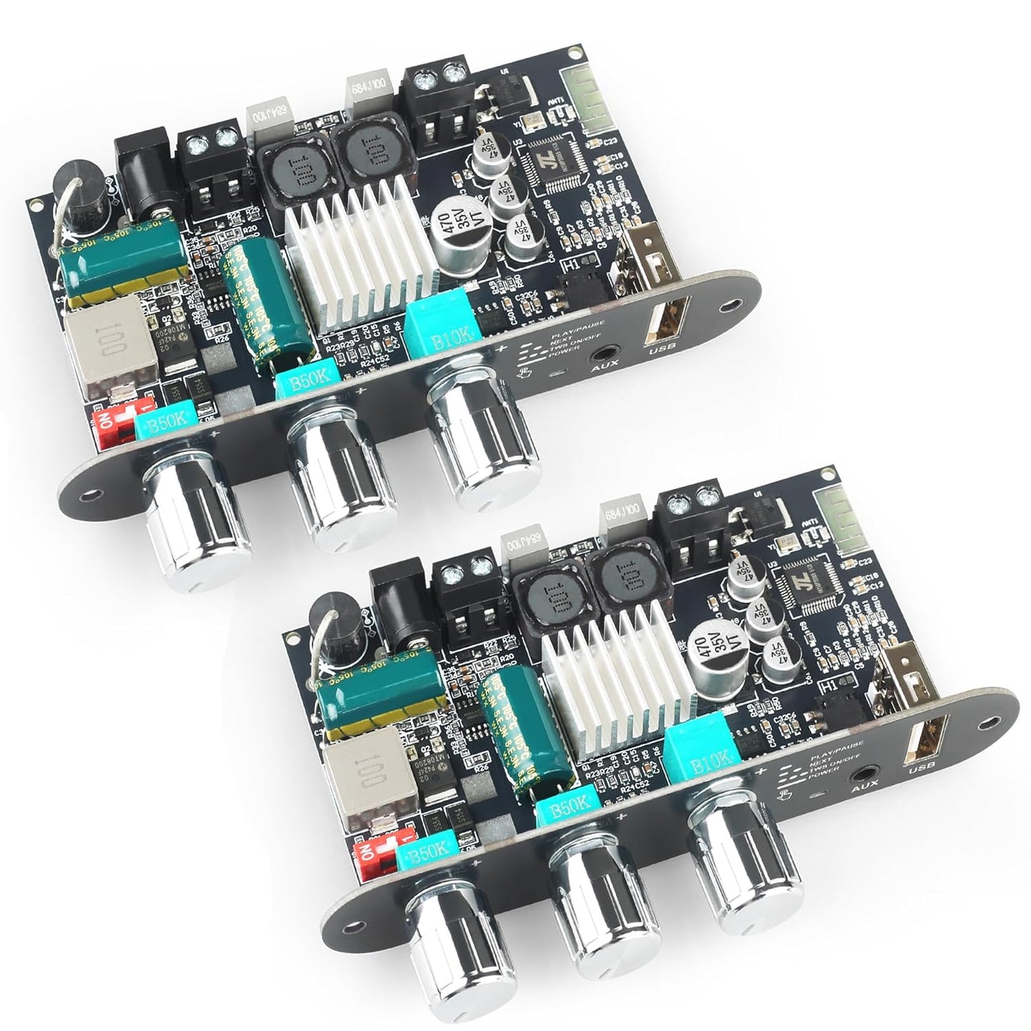 2Pcs ZK-1001U Mono Amplifier Board with TWS for Superior Sound
