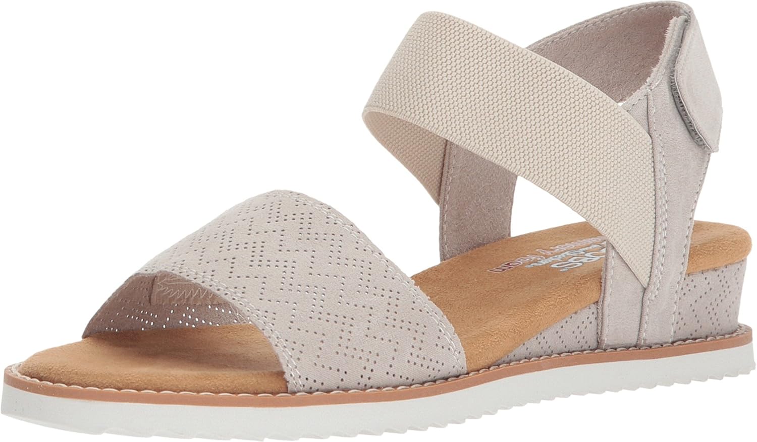 Skechers Women's Desert Kiss-Stretch Sandal Flat for Comfort