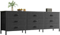 63 Inch Dresser for Bedroom with 9 Drawers - Large TV Stand