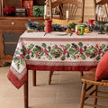 Softalker Christmas Jacquard Rectangle Tablecloth 60 x 144 in - Winter