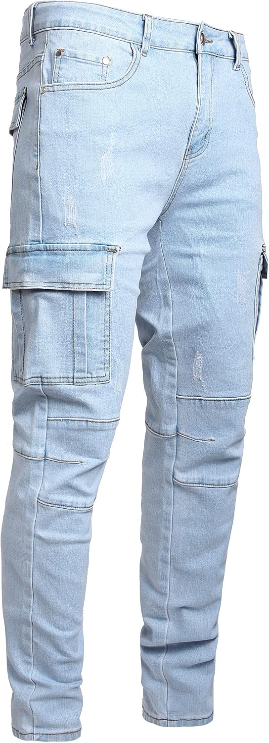 JUNBAOSS Men's Slim Fit Jeans for a Stylish Casual Look