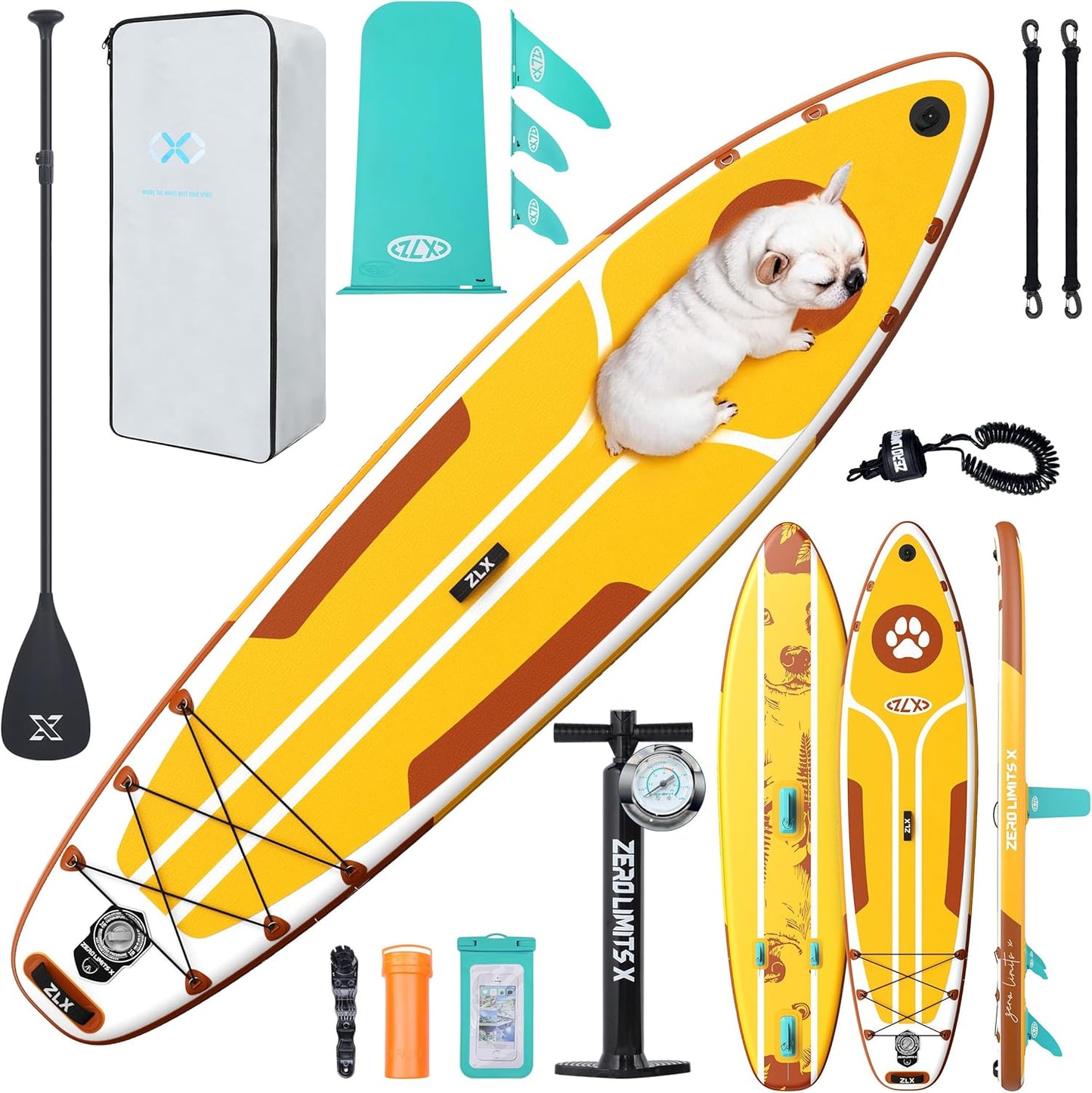 ZLX Inflatable Stand Up Paddle Board for All Skill Levels