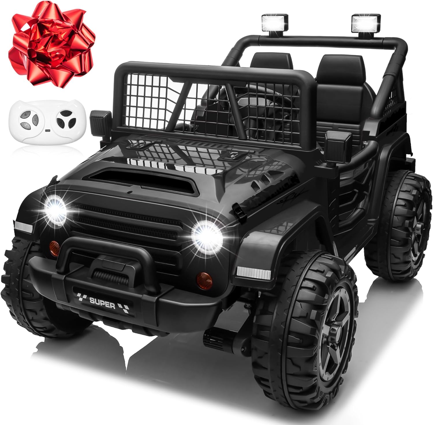 24V Ride on Car with Remote Control for Kids - XL 2 Seater