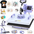 Whubefy 5 in 1 Heat Press Machine 15x15 Slide Out - Complete Custom
