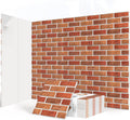 12Pack Acoustic Panels 3D Brick Pattern Sound Proof Panels - Red