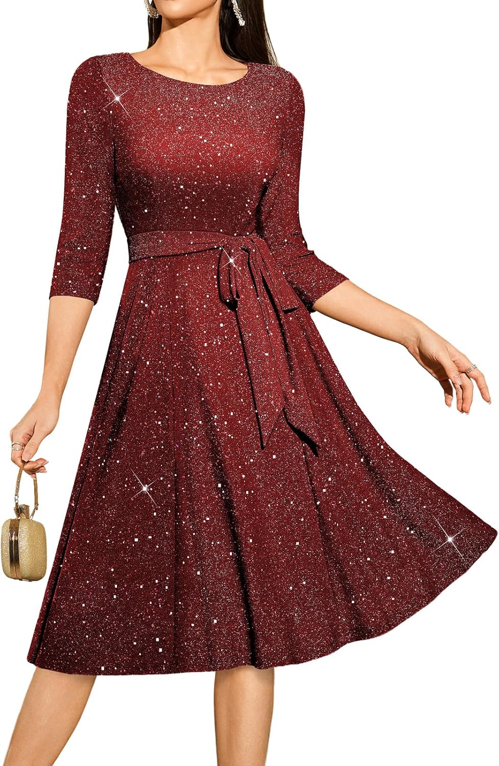 DRESSTELLS Vintage Wedding Guest Cocktail Dress for Women
