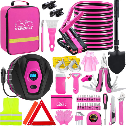 Winter Car Safety Kit - Portable Air Compressor & Roadside Assistance