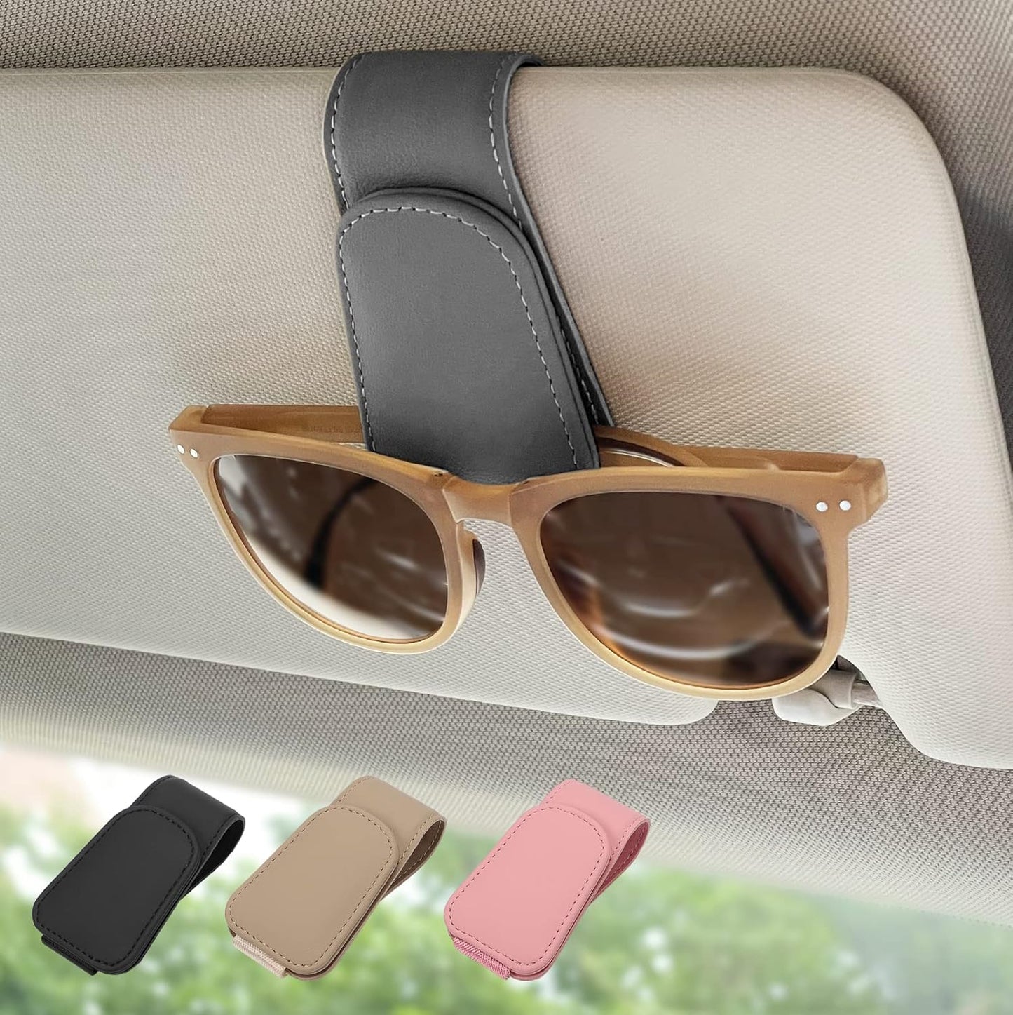 Secure Sun Visor Eyeglass Holder by Ompellus