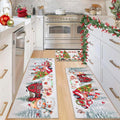 Ileading Christmas Kitchen Rugs Set of 3 for Winter Decor