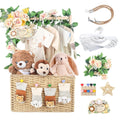 Wooden Baby Shower Crate Closet Foldable Storage Basket - Gift-Ready