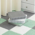 Amylove Plush Foam Floor Mat 36 Pcs Interlocking Tiles - Soft Playroom
