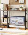 Desk Shelf 38.8in Desktop Bookshelf with Drawer - Organized Workspace