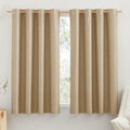 NICETOWN 100% Blackout Linen Curtains for Bedroom and Kids Room
