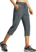 Libin Women's Capri Pants Lightweight Quick Dry Cargo (Style V96B)