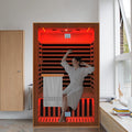 Far Infrared Sauna Home Sauna Spa Room for 2 Person - Low-EMF, 1950W