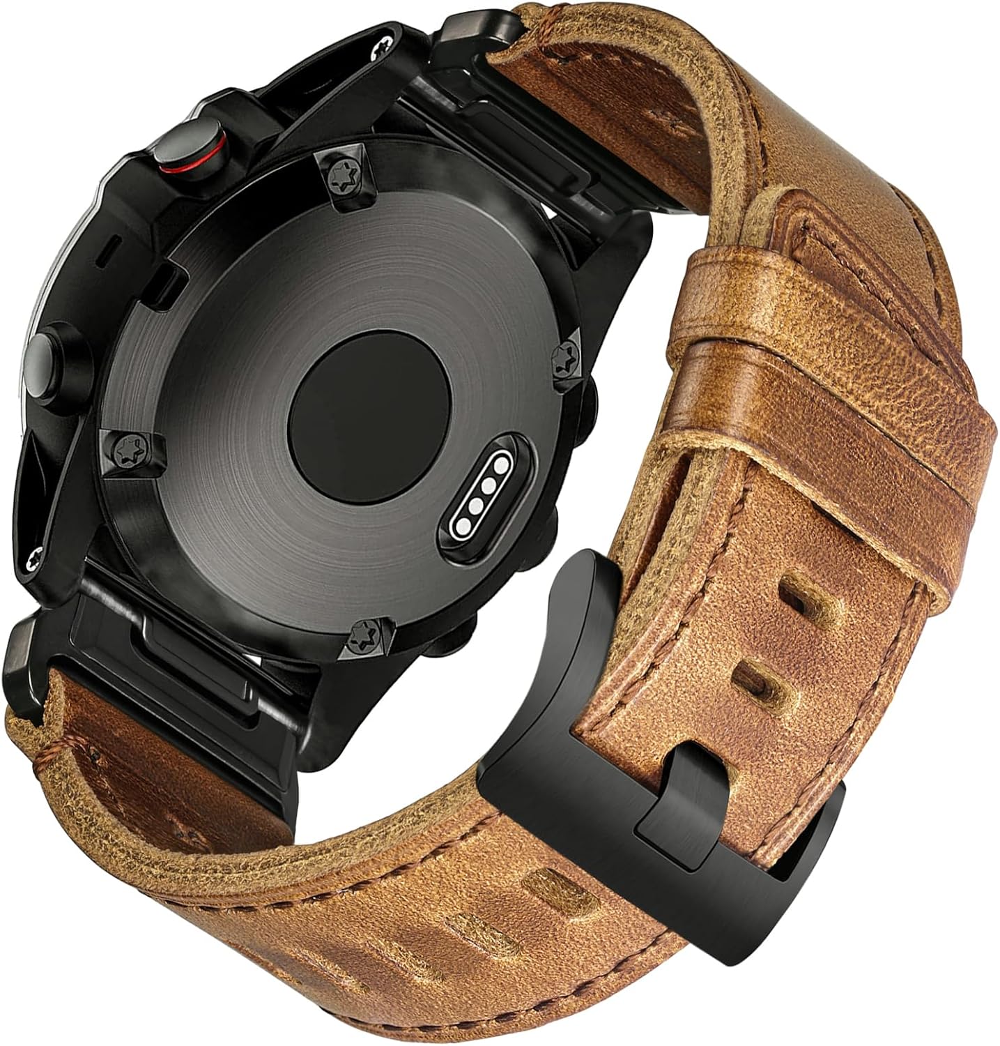 Soft Horween Leather Watch Band for Garmin Fenix and More