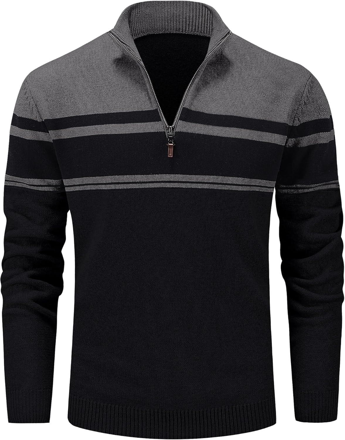 MAGCOMSEN Men's 1/4 Zip Cotton Sweater for Fall and Winter